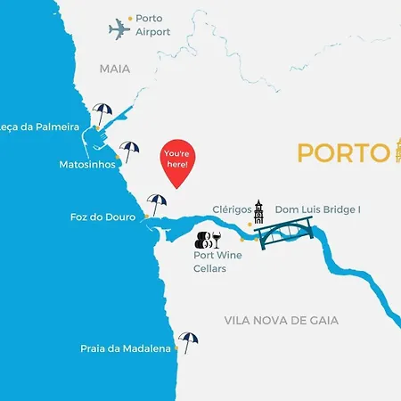 Charming 3br W/ Office & Garage By Foz Beaches Διαμέρισμα Πόρτο